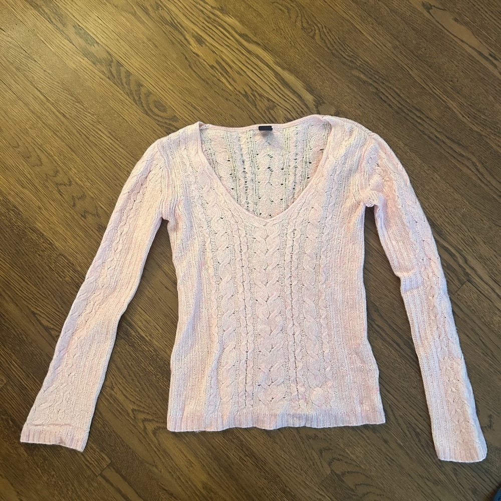 Gap Women's Pink Cable Knit Sweater